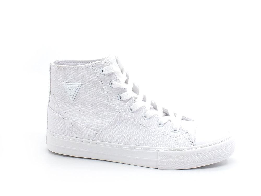 GUESS Sneaker Hi Text Logo White FL6PZEFAB12 - Sandrini Calzature e Abbigliamento