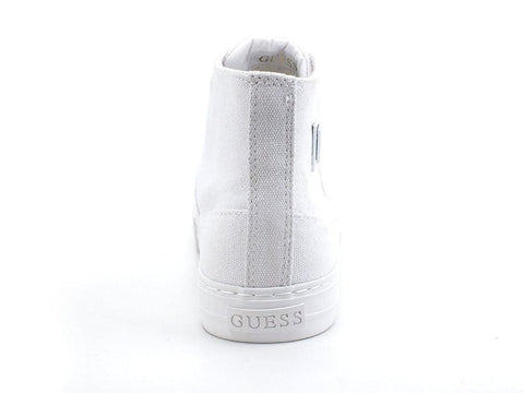 GUESS Sneaker Hi Text Logo White FL6PZEFAB12 - Sandrini Calzature e Abbigliamento
