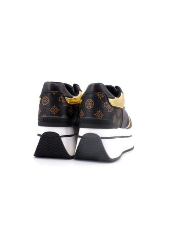 GUESS Sneaker High Platform Donna Black Brown FL7CMRFAL12 - Sandrini Calzature e Abbigliamento