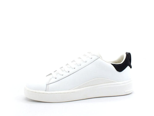 GUESS Sneaker Leather Bicolor Logo White Black FM6VERLEA12 - Sandrini Calzature e Abbigliamento