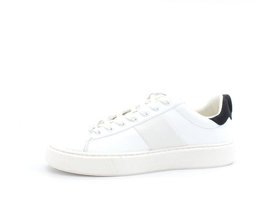 GUESS Sneaker Leather Retro White Black FM5VICLEA12 - Sandrini Calzature e Abbigliamento