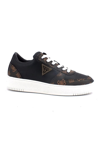 GUESS Sneaker Loghi Donna Black Brown FL8SIDFAL12 - Sandrini Calzature e Abbigliamento
