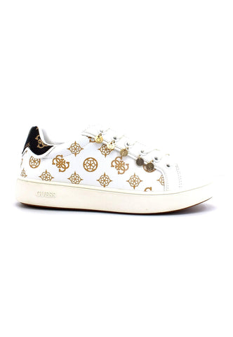 GUESS Sneaker Loghi Donna Off White FL5MELFAL12 - Sandrini Calzature e Abbigliamento