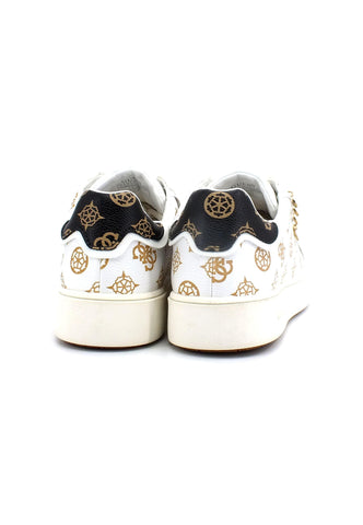 GUESS Sneaker Loghi Donna Off White FL5MELFAL12 - Sandrini Calzature e Abbigliamento