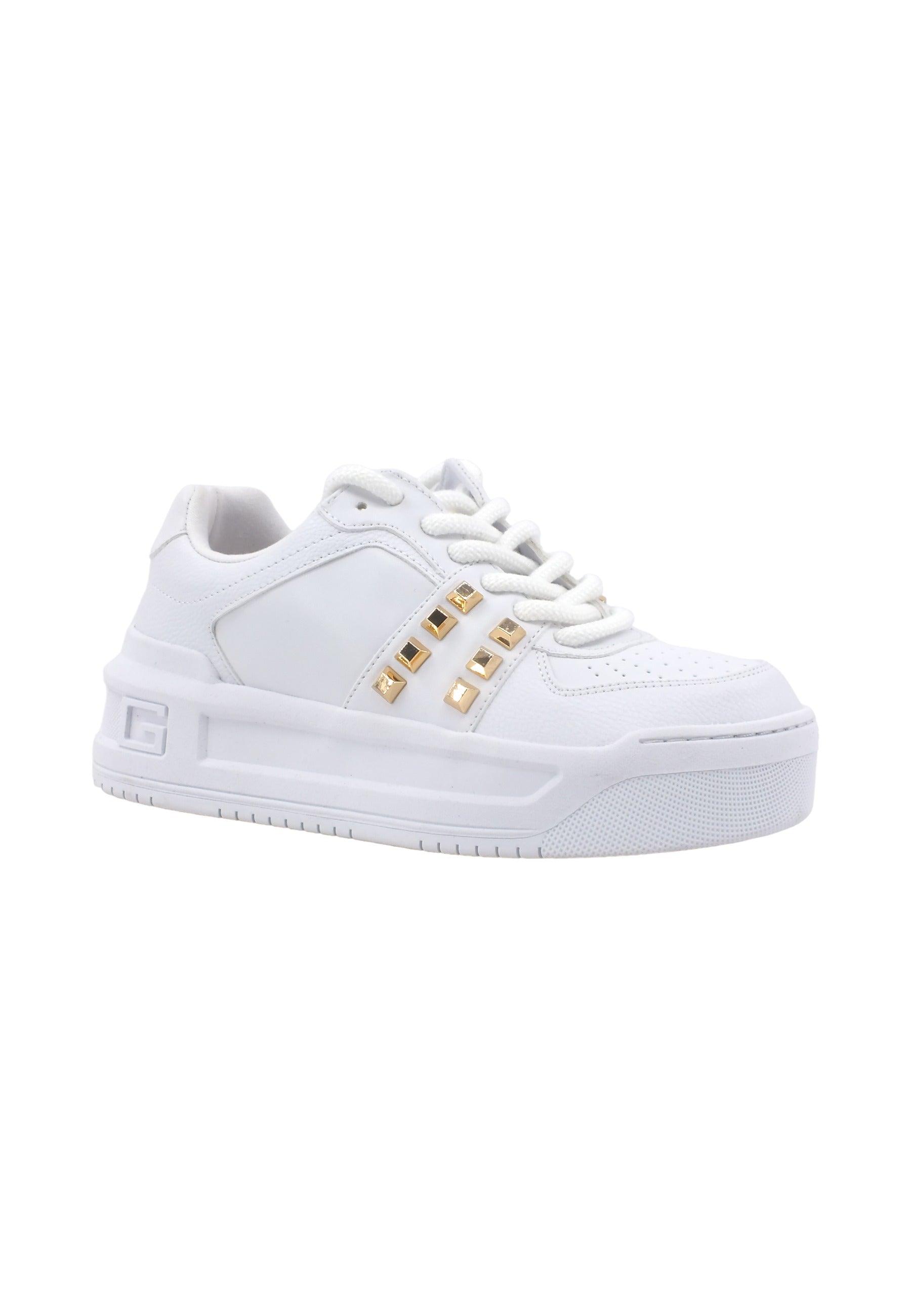 GUESS Sneaker Ox Platform Donna White FL8MMSELE12 - Sandrini Calzature e Abbigliamento