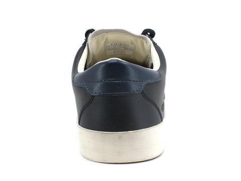 GUESS Sneaker Pelle Logo Suede Black Blue FMLOD8LEA12 - Sandrini Calzature e Abbigliamento