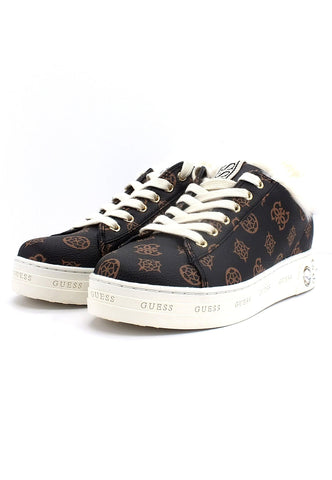 GUESS Sneaker Pelo Donna Brown Ochra FL8RV5FAL12 - Sandrini Calzature e Abbigliamento