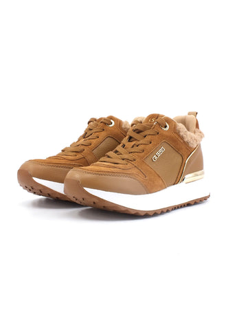 GUESS Sneaker Pelo Donna Cognac Marrone FL8DD2PEL12 - Sandrini Calzature e Abbigliamento