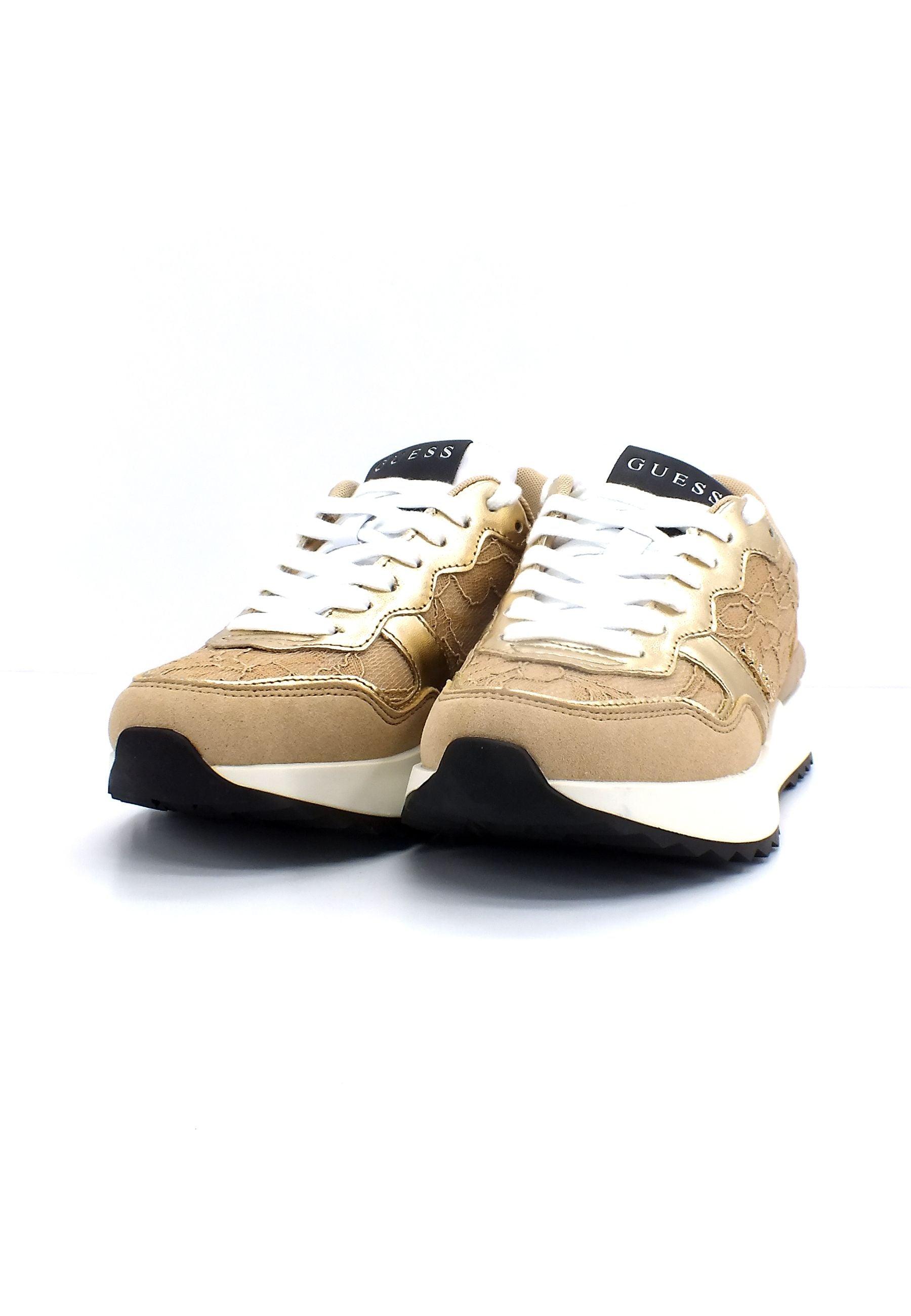 GUESS Sneaker Pizzo Donna Beige FL5VN2SMR12 - Sandrini Calzature e Abbigliamento