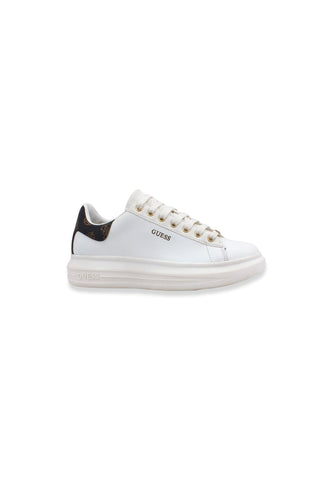 GUESS Sneaker Platform Donna White Brown FL7RNOFAL12 - Sandrini Calzature e Abbigliamento