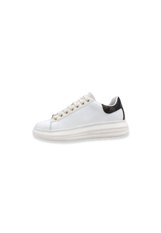 GUESS Sneaker Platform Donna White Brown FL7RNOFAL12 - Sandrini Calzature e Abbigliamento