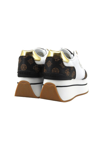 GUESS Sneaker Platform Donna White Brown FLPCM4FAL12 - Sandrini Calzature e Abbigliamento