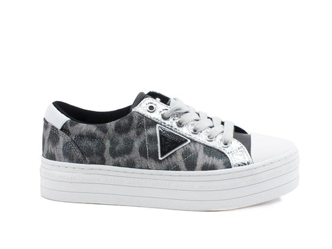 GUESS Sneaker Platform Leopard Leo Grey FL5BROFAP12 - Sandrini Calzature e Abbigliamento