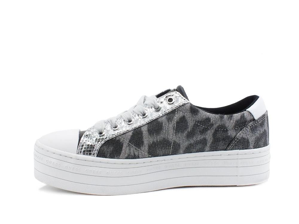 GUESS Sneaker Platform Leopard Leo Grey FL5BROFAP12 - Sandrini Calzature e Abbigliamento