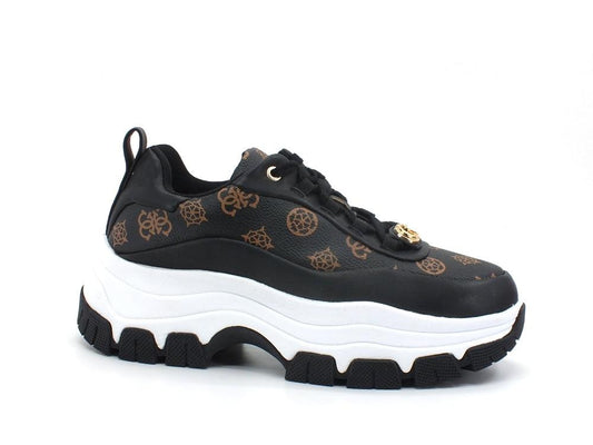 GUESS Sneaker Platform Loghi Black Brown FL8BNIFAL12 - Sandrini Calzature e Abbigliamento
