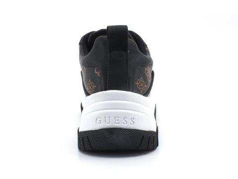 GUESS Sneaker Platform Loghi Black Brown FL8BNIFAL12 - Sandrini Calzature e Abbigliamento