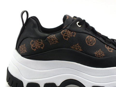 GUESS Sneaker Platform Loghi Black Brown FL8BNIFAL12 - Sandrini Calzature e Abbigliamento