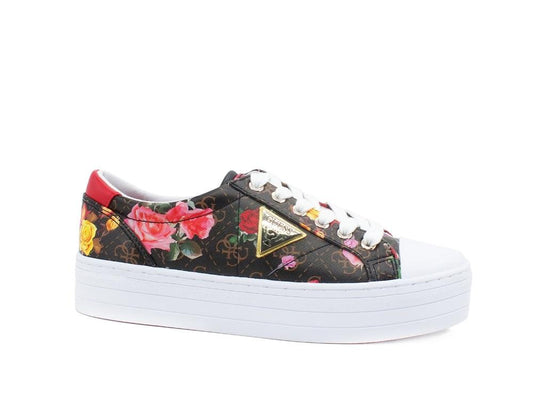 GUESS Sneaker Platform Loghi Flower Printed Multicolor FL5YB3FAL12 - Sandrini Calzature e Abbigliamento