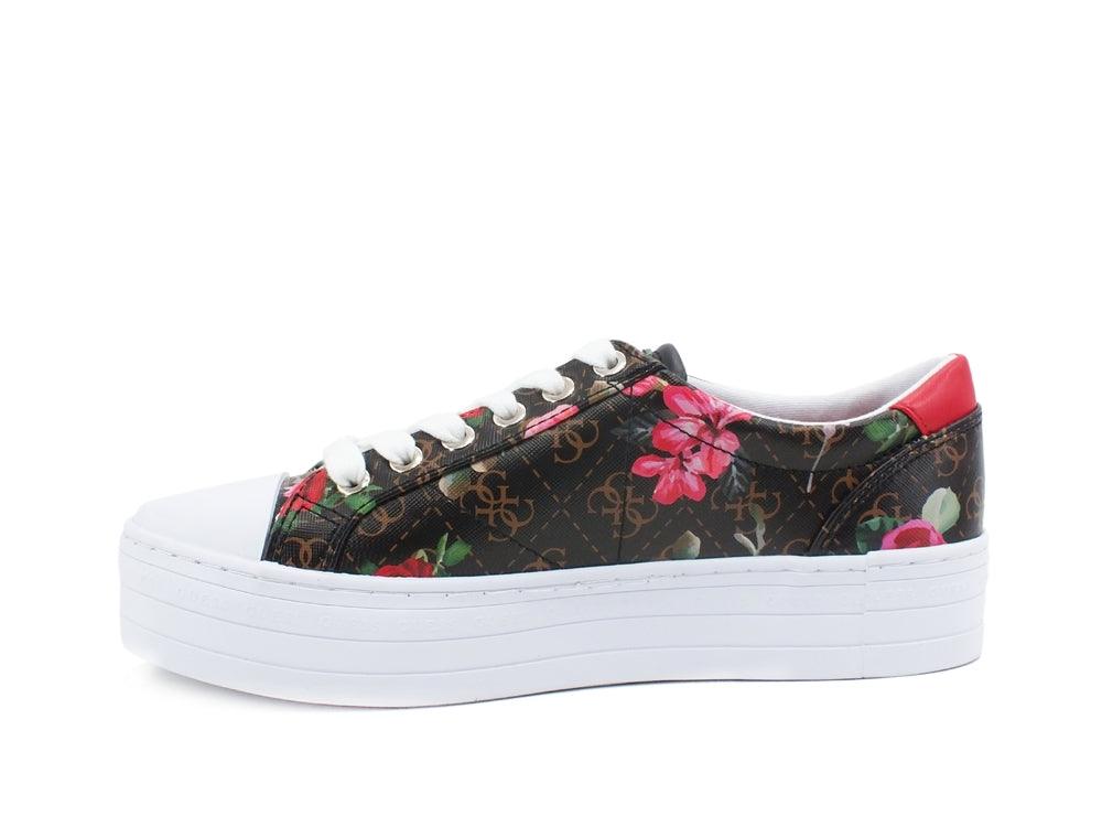 GUESS Sneaker Platform Loghi Flower Printed Multicolor FL5YB3FAL12 - Sandrini Calzature e Abbigliamento