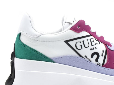 GUESS Sneaker Platform Multicolor Fuxia Green FL5CBBELE12 - Sandrini Calzature e Abbigliamento