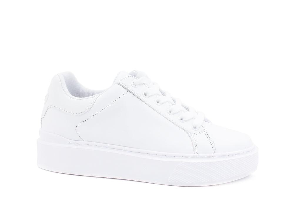GUESS Sneaker Platform Pelle White FL8HZYLEP12 - Sandrini Calzature e Abbigliamento