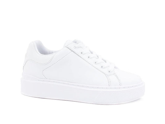 GUESS Sneaker Platform Pelle White FL8HZYLEP12 - Sandrini Calzature e Abbigliamento