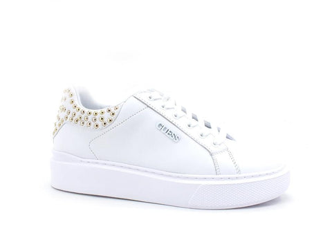 GUESS Sneaker Platform Retro Borchie White FL8HALLEA12 - Sandrini Calzature e Abbigliamento