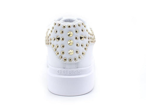GUESS Sneaker Platform Retro Borchie White FL8HALLEA12 - Sandrini Calzature e Abbigliamento