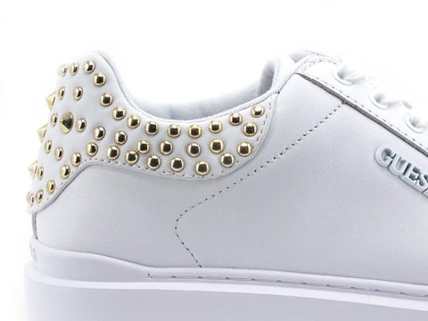 GUESS Sneaker Platform Retro Borchie White FL8HALLEA12 - Sandrini Calzature e Abbigliamento