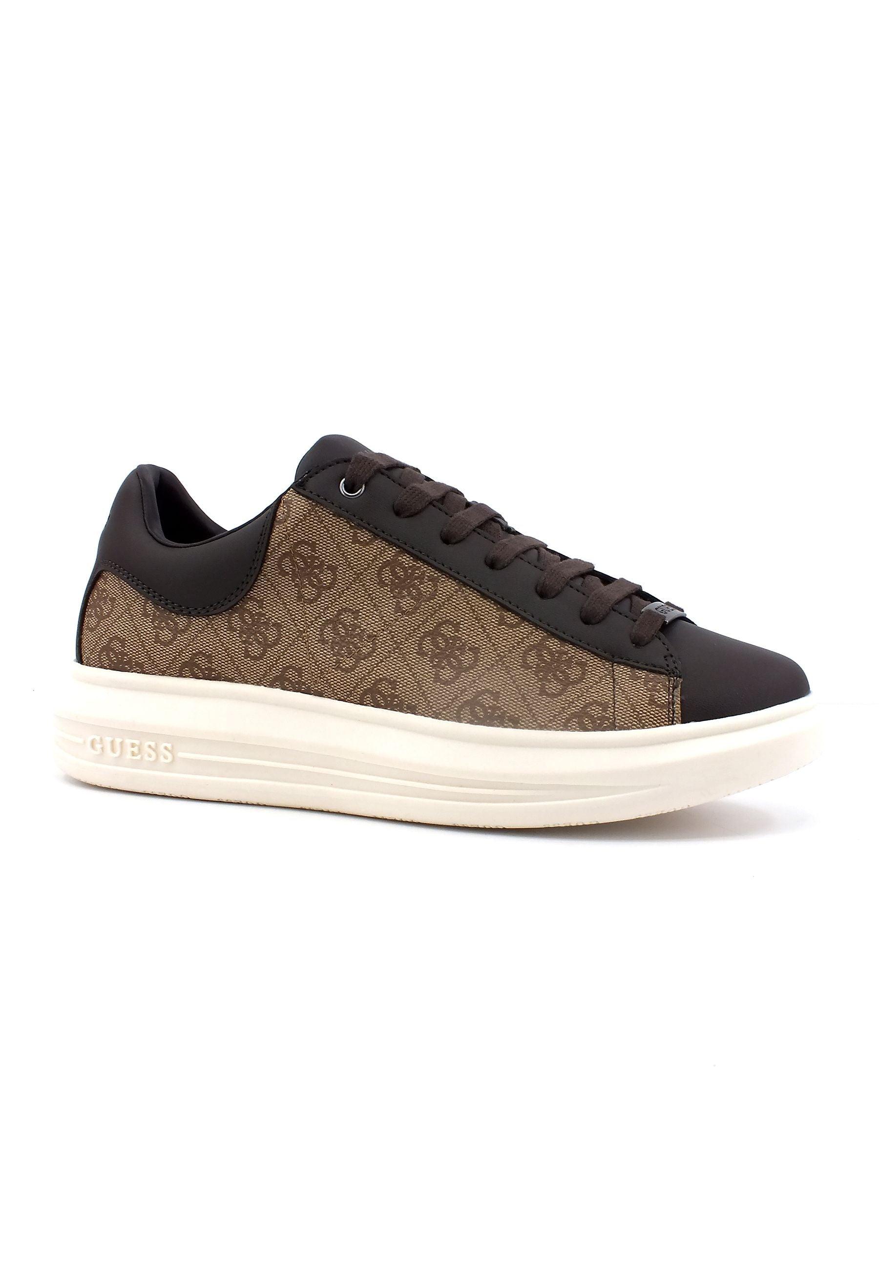 GUESS Sneaker Platform Uomo Beige Brown FM5VIBFAL12 - Sandrini Calzature e Abbigliamento