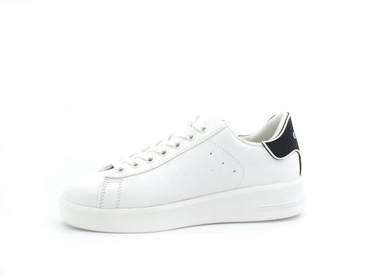 GUESS Sneaker Retro Logo White Black FL6RKELEA12 - Sandrini Calzature e Abbigliamento