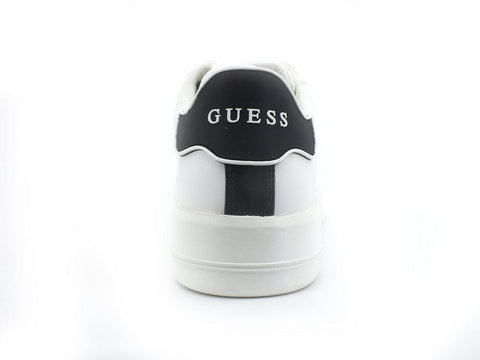GUESS Sneaker Retro Logo White Black FL6RKELEA12 - Sandrini Calzature e Abbigliamento