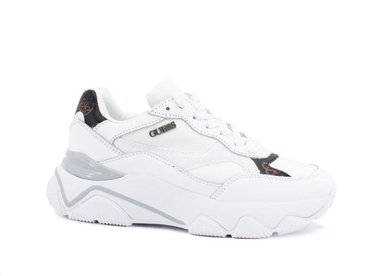 GUESS Sneaker Running Loghi Platform White FL8SN2FAL12 - Sandrini Calzature e Abbigliamento
