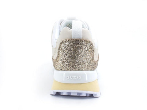 GUESS Sneaker Running Multi Glitter White Gold FL5SV2FAM12 - Sandrini Calzature e Abbigliamento