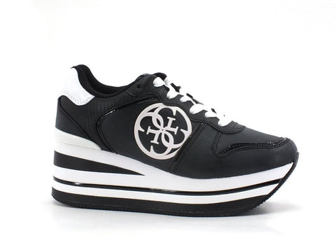 GUESS Sneaker Running Platform Black White FL7HEKELE12 - Sandrini Calzature e Abbigliamento
