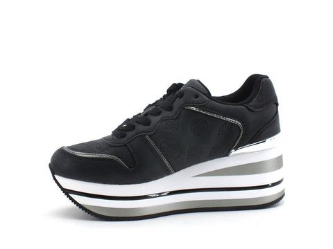 GUESS Sneaker Running Platform Loghi Black Blue FL7HEEFAL12 - Sandrini Calzature e Abbigliamento