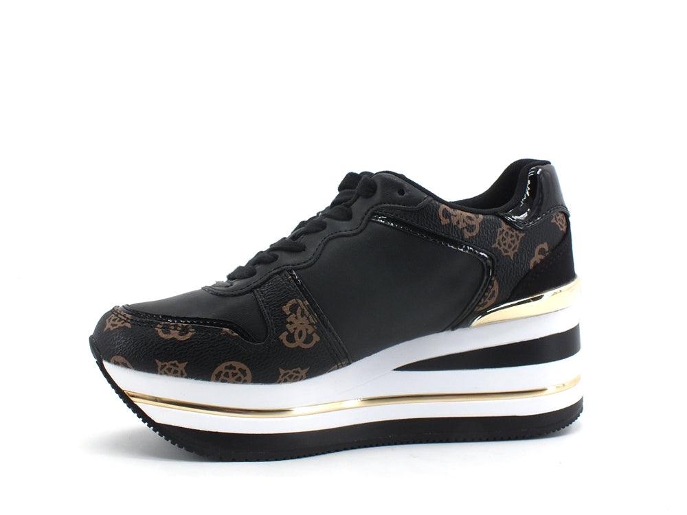 GUESS Sneaker Running Platform Loghi Black Brown FL7HEEFAB12 - Sandrini Calzature e Abbigliamento