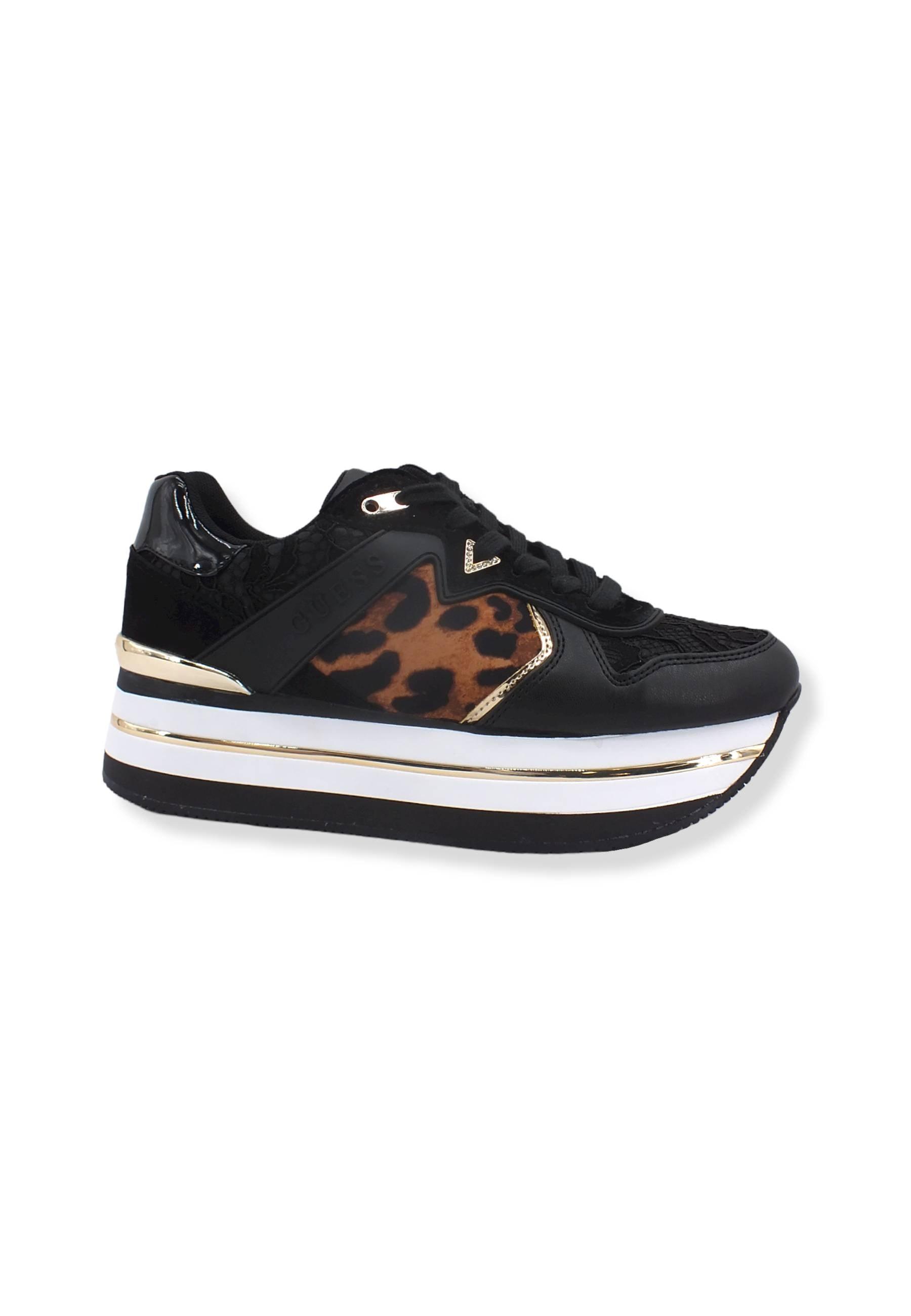 GUESS Sneaker Running Platform Loghi Donna Animalier Leopard FL7HARPEL12 - Sandrini Calzature e Abbigliamento