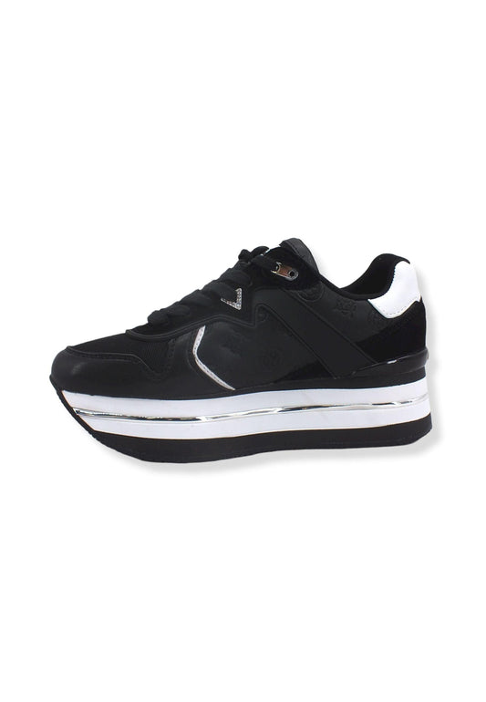 GUESS Sneaker Running Platform Loghi Donna Black FL7HARFAL12 - Sandrini Calzature e Abbigliamento