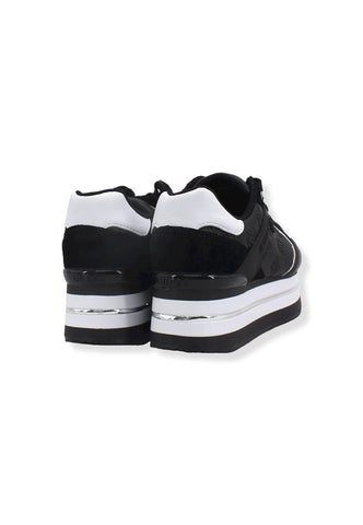 GUESS Sneaker Running Platform Loghi Donna Black FL7HARFAL12 - Sandrini Calzature e Abbigliamento