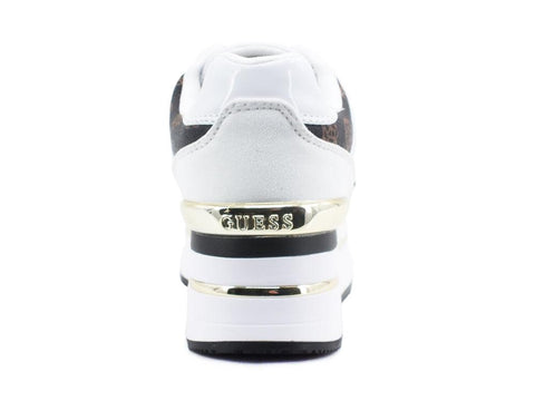 GUESS Sneaker Running Platform Loghi Off White FL5HNSFAL12 - Sandrini Calzature e Abbigliamento