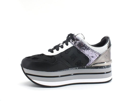 GUESS Sneaker Running Platform Tricolor Black FL5HIDFAM12 - Sandrini Calzature e Abbigliamento