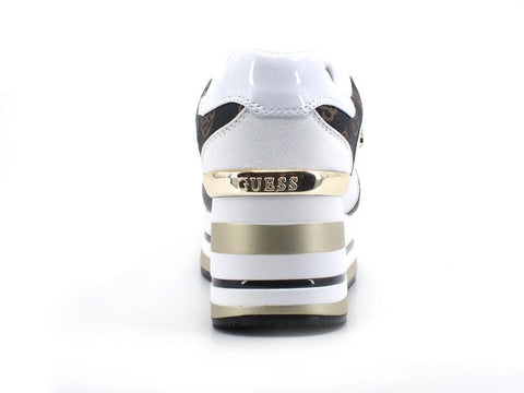 GUESS Sneaker Running Platform White Brown FL7HEEFAB12 - Sandrini Calzature e Abbigliamento