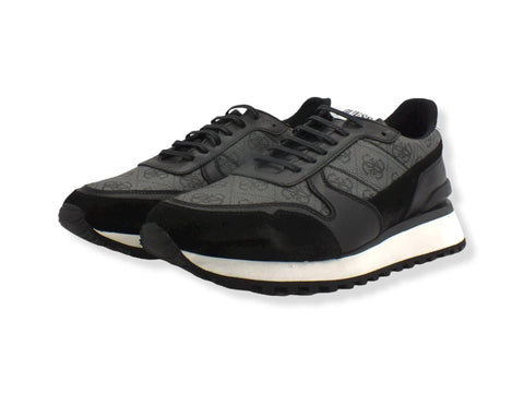GUESS Sneaker Running Suede Coal Nero Uomo FM7VARELE12 - Sandrini Calzature e Abbigliamento