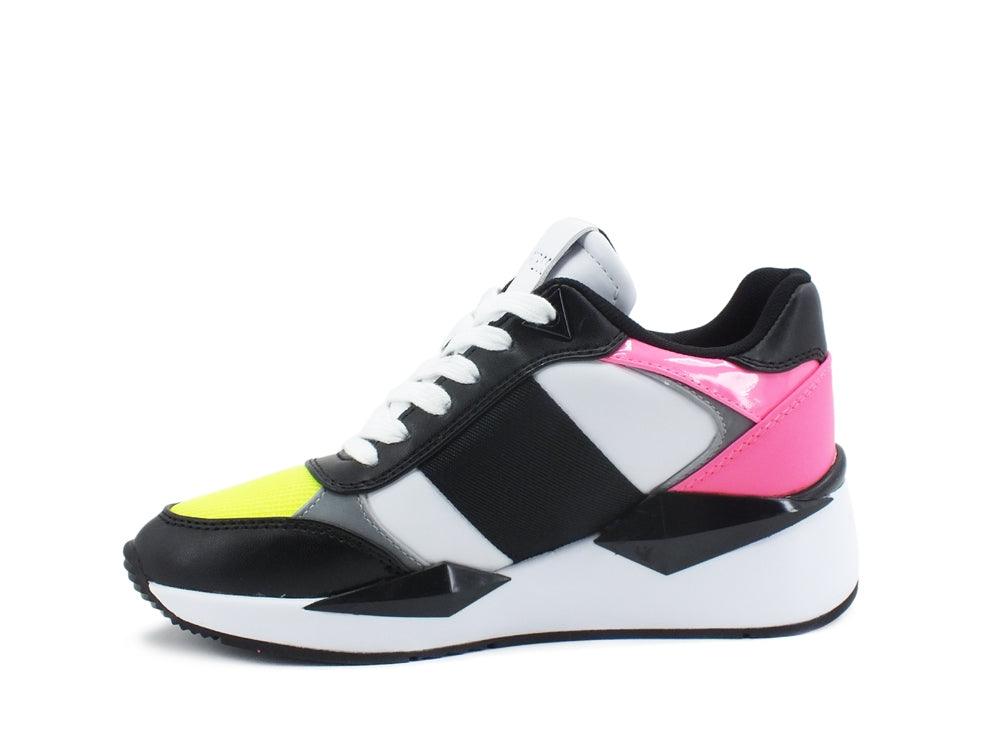 GUESS Sneaker Running Zeppa Inserti Fluo Pink FL5TESELE12 - Sandrini Calzature e Abbigliamento