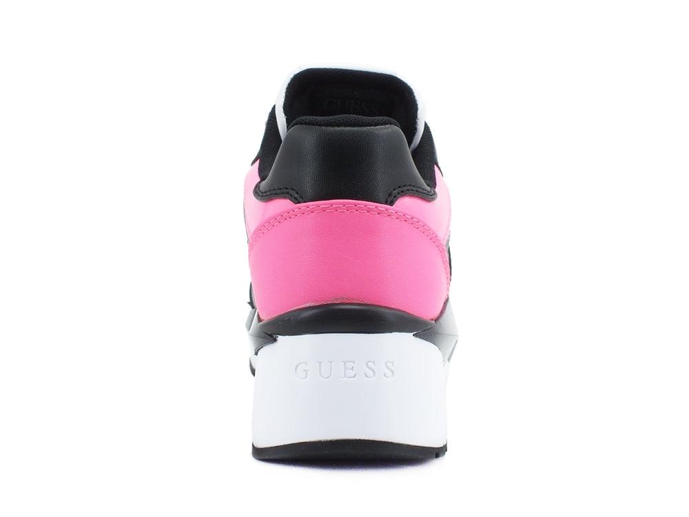 GUESS Sneaker Running Zeppa Inserti Fluo Pink FL5TESELE12 - Sandrini Calzature e Abbigliamento