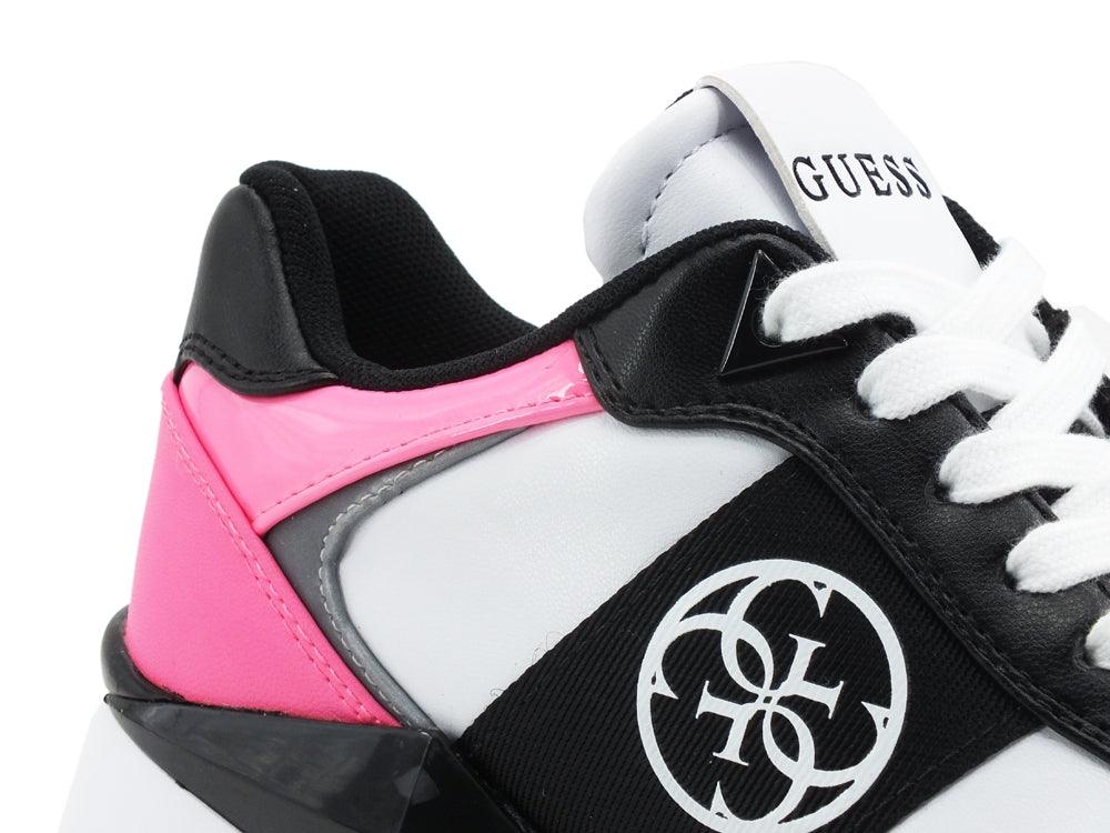 GUESS Sneaker Running Zeppa Inserti Fluo Pink FL5TESELE12 - Sandrini Calzature e Abbigliamento