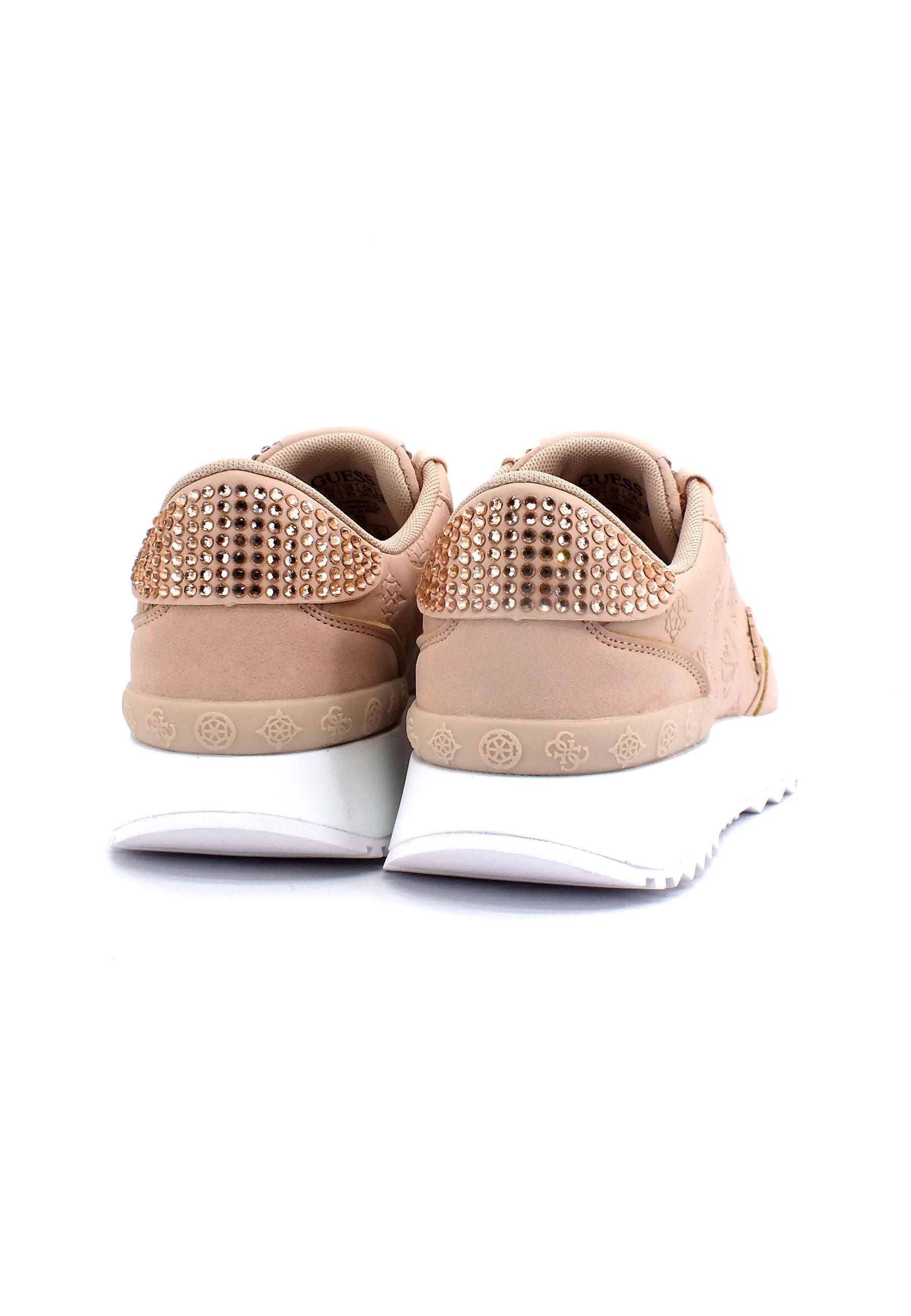 GUESS Sneaker Strass Loghi Sneaker Rosa Blush FL5VN3SMA12 - Sandrini Calzature e Abbigliamento