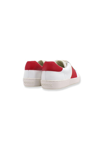 GUESS Sneaker Uomo Bassa White Red FM7NOLFAP12 - Sandrini Calzature e Abbigliamento