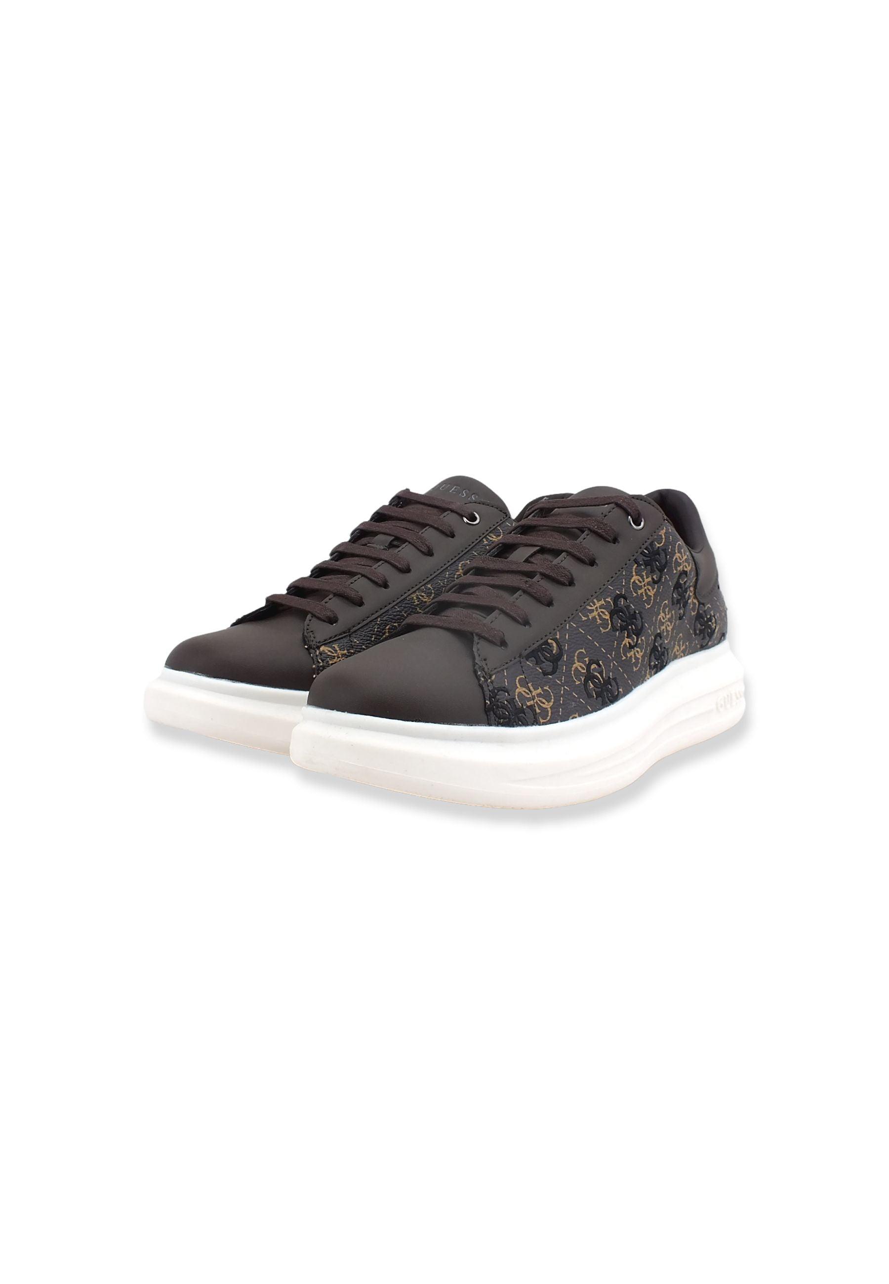 GUESS Sneaker Uomo Brown Ochre FM7SRNELL12 - Sandrini Calzature e Abbigliamento